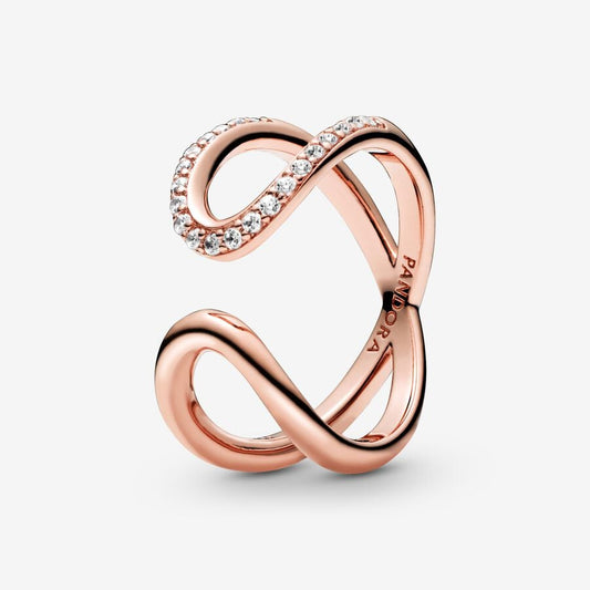 Wrapped Open Infinity Ring