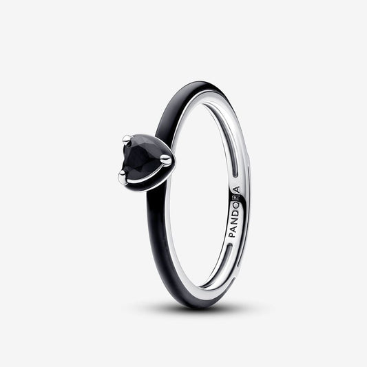 Pandora ME Black Chakra Heart Ring