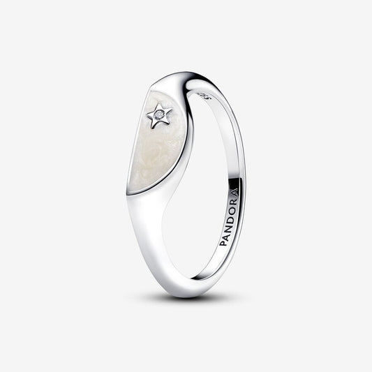 Pandora ME Halved Enamel Signet Ring