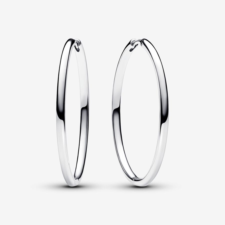 Pandora Moments 40 mm Charm Hoop Earrings