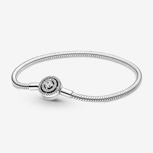 Pandora Moments Halo Snake Chain Bracelet