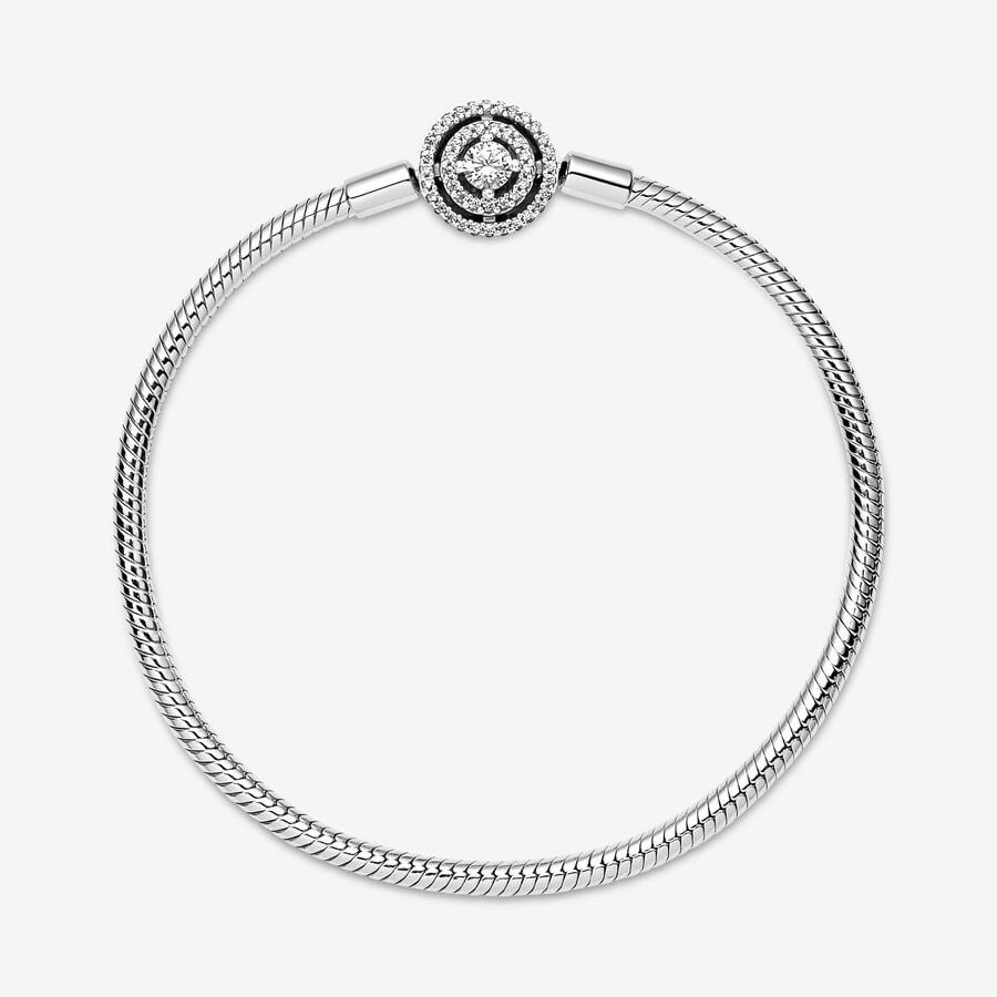 Pandora Moments Halo Snake Chain Bracelet