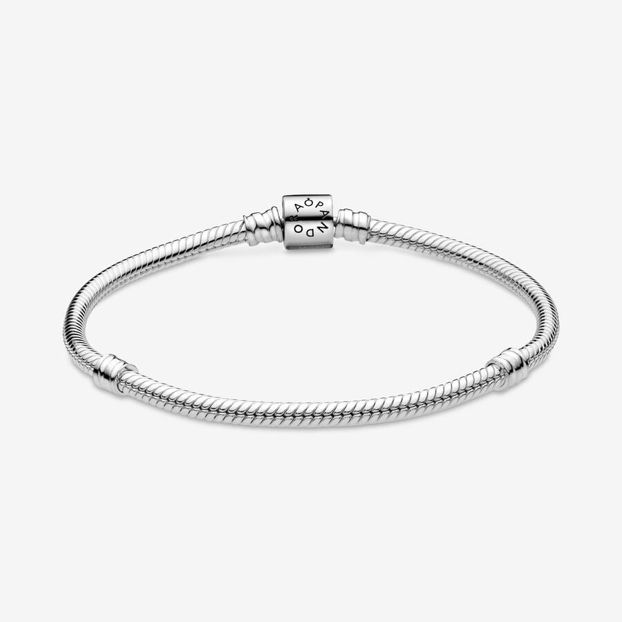 Pandora Moments Barrel Clasp Snake Chain Bracelet