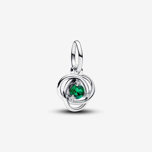 May Royal Green Eternity Circle Dangle Charm