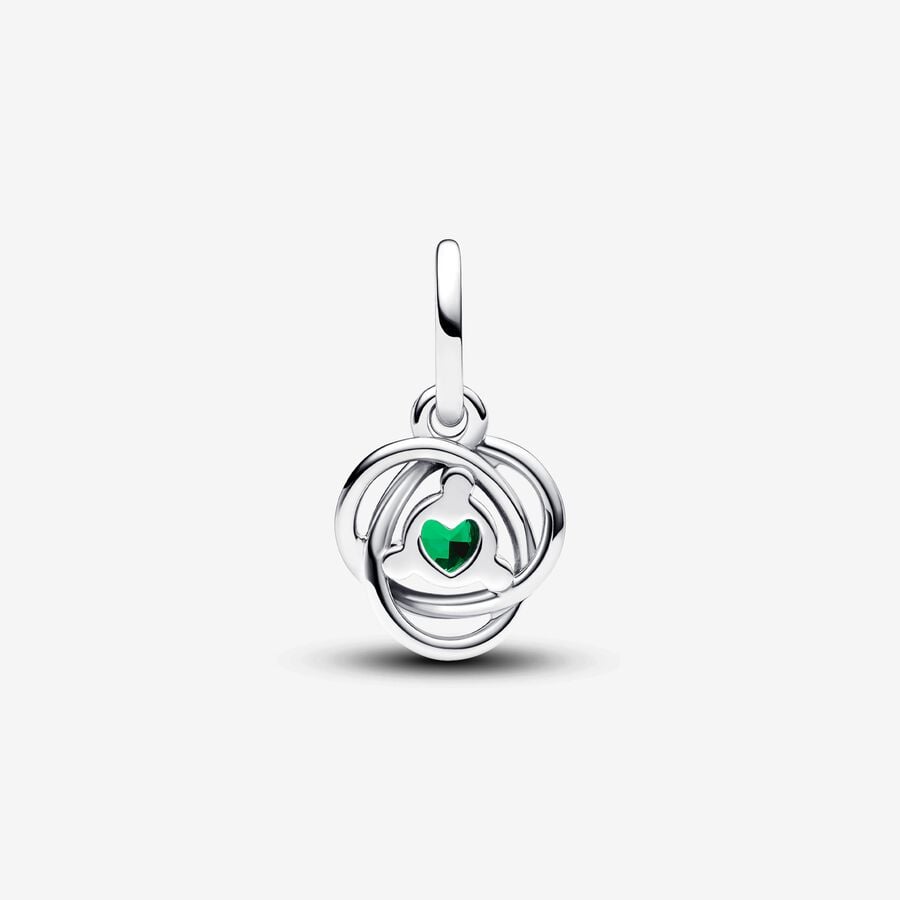 May Royal Green Eternity Circle Dangle Charm