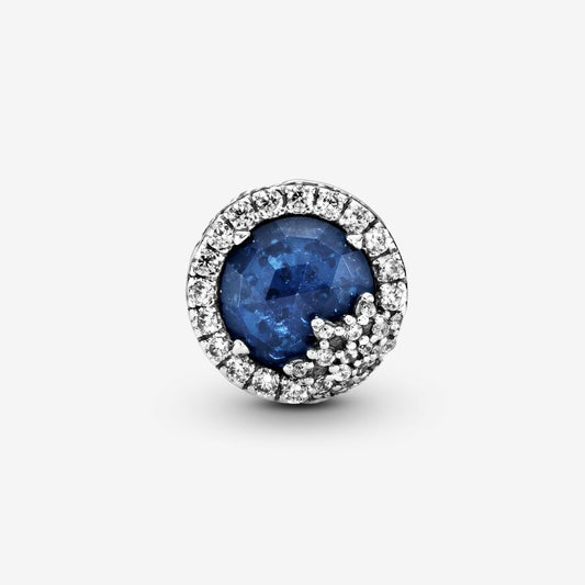 Blue Dazzling Snowflake Charm