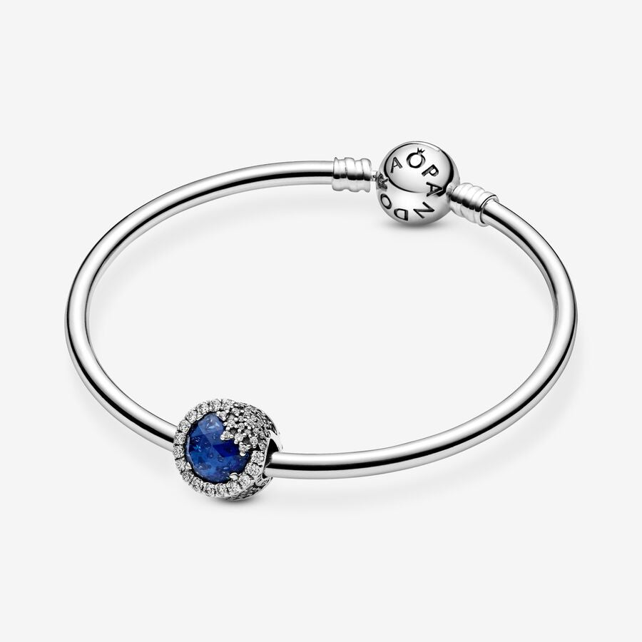 Blue Dazzling Snowflake Charm