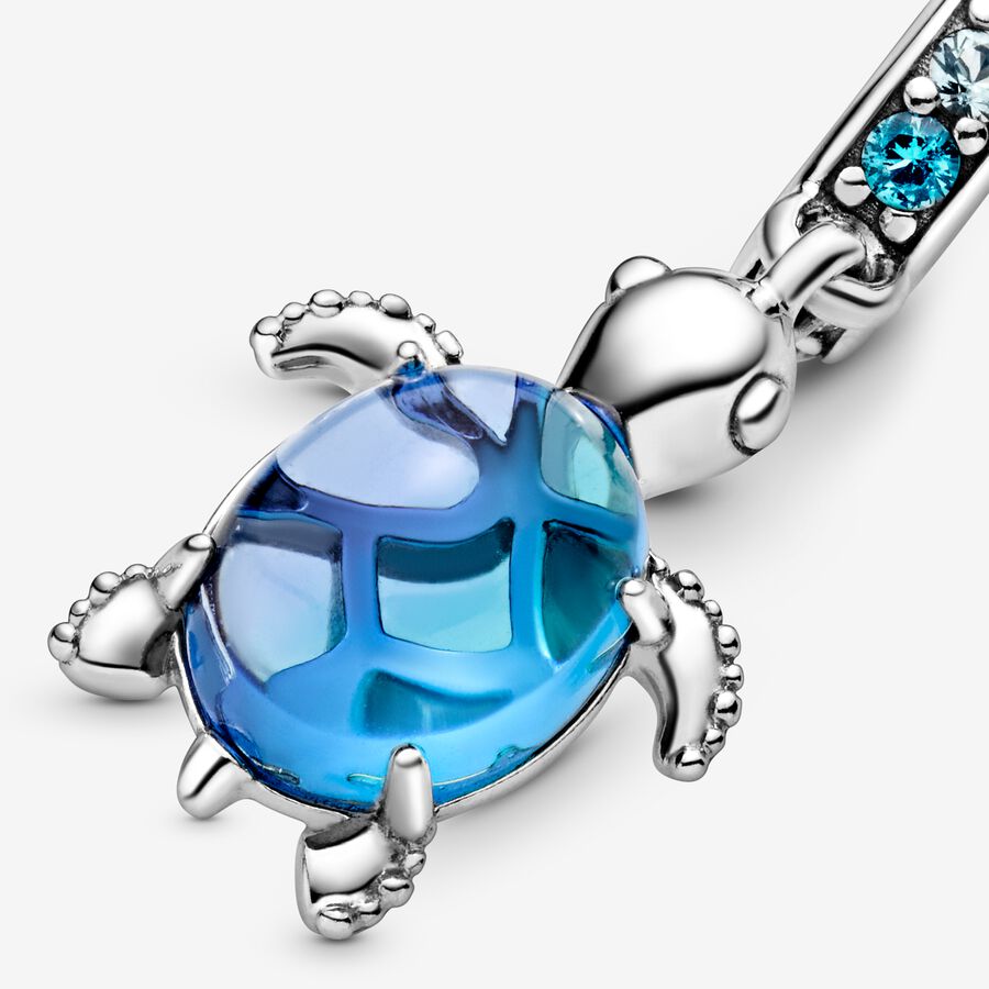 Murano Glass Sea Turtle Dangle Charm