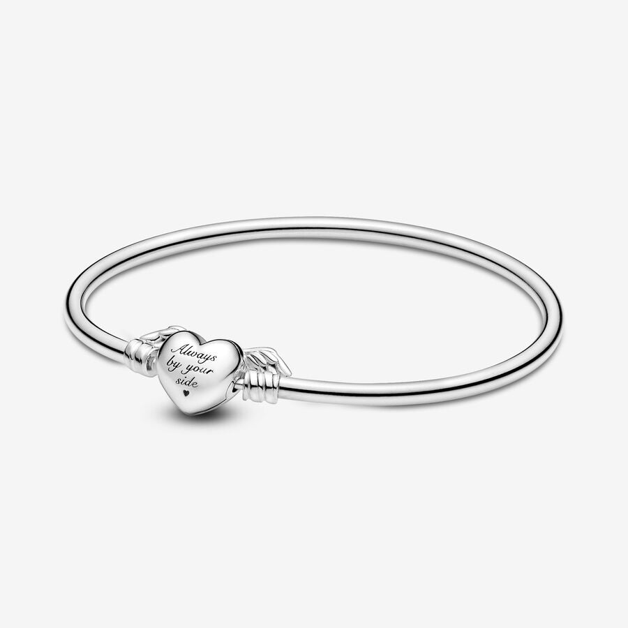 Pandora Moments Winged Heart Bangle